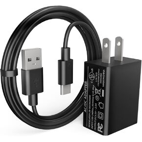 USB-C Charging Cable with Wall Charger Compatible with Motorola G Power (2020/2021/2022), G Stylus (2020/2021/5G), Moto One 5G/One 5G UW Ace, Edge/Edge+, G200 G100 G41 G71 G60s E20 G30 G10 G51 Phone