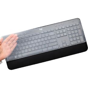 Keyboard Cover Skin for Logitech MK540 MK545 Advanced Keyboard,Logitech MK545 Keyboard Protector, Logitech MK540 Silicone Keyboard Cover-Clear