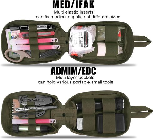 PETAC GEAR Tactical Rip Away Medical IFAK Pouch Tear Off First Aid EDC Pouches Molle & Belt Outdoor Emergency Survival Bag in Kuwait