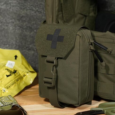 PETAC GEAR Tactical Rip Away Medical IFAK Pouch Tear Off First Aid EDC Pouches Molle & Belt Outdoor Emergency Survival Bag in Kuwait
