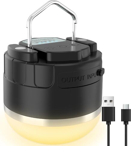 Rechargeable LED Camping Lantern, 1000LM Portable Camping Tent Light with RGB Light, Mini Flashlight with Magnetic Base, Hanging Light for Camp, Home,Emergency, Hiking, Camping Essentials in Saudi Arabia