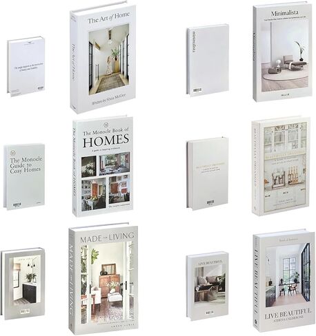 Decorative Books for Home Decor - Coffee Table Book Decor - 6PCS Faux Books for Decoration - Decorative Books for Coffee Table Decor - Large Fake Books Decorative Books for Bookshelf Display in Saudi Arabia