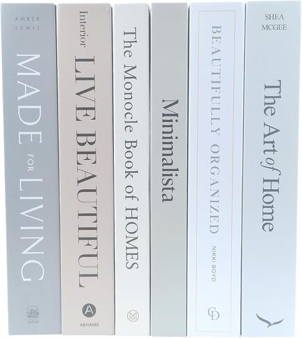 Decorative Books for Home Decor - Coffee Table Book Decor - 6PCS Faux Books for Decoration - Decorative Books for Coffee Table Decor - Large Fake Books Decorative Books for Bookshelf Display in Saudi Arabia