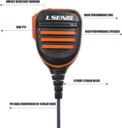 Microphone Police Walkie Talkie Mic Accessories Ham Radio Speaker Mic Compatible with Baofeng UV-5R BF-F8HP Pro Quansheng UV-K5 Retevis Radio in Saudi Arabia