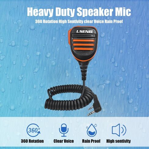Microphone Police Walkie Talkie Mic Accessories Ham Radio Speaker Mic Compatible with Baofeng UV-5R BF-F8HP Pro Quansheng UV-K5 Retevis Radio in Saudi Arabia