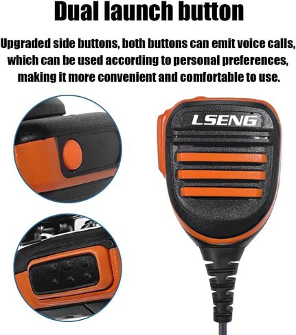 Microphone Police Walkie Talkie Mic Accessories Ham Radio Speaker Mic Compatible with Baofeng UV-5R BF-F8HP Pro Quansheng UV-K5 Retevis Radio in Saudi Arabia