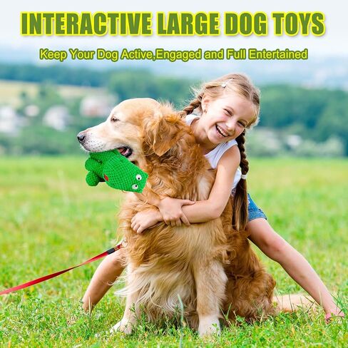 Christmas Dog Toys, Dog Squeaky Toys with Crinkle Paper, Plush Reindeer Dog Toys, Interactive Stuffed Dog Chew Toys, Dog Gifts for Puppy, Small, Medium, Large Dogs in Kuwait