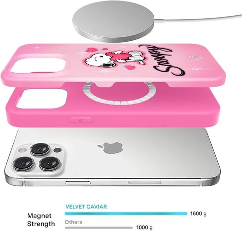 CAVIAR CAVIAR Black Leopard Cheetah Print Phone For iPhone 14 Pro Max - متوافق مع Magsafe - 10 أقدام تم اختباره in Kuwait