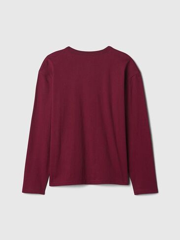 GAP Boys' Long Sleeve Washed Henley in Kuwait