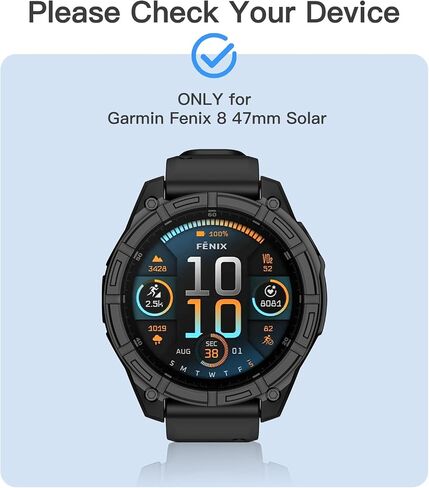 غلاف العلبة Overstep متوافق مع Garmin Fenix ​​8 47mm Solar ، ومضاد للاستبدال الحالات الملحقات الذكية الساعات الذكية in Saudi Arabia