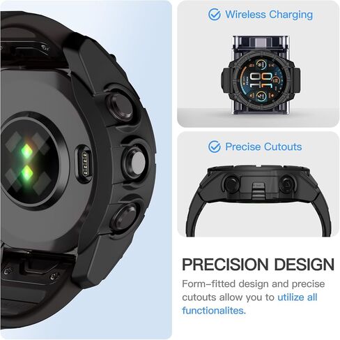 غلاف العلبة Overstep متوافق مع Garmin Fenix ​​8 47mm Solar ، ومضاد للاستبدال الحالات الملحقات الذكية الساعات الذكية in Saudi Arabia