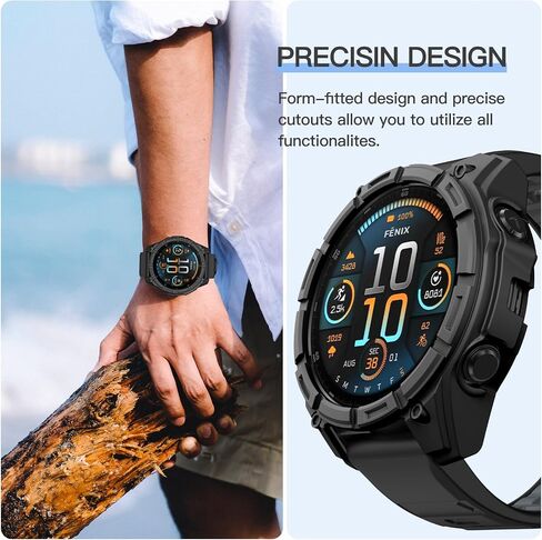 غلاف العلبة Overstep متوافق مع Garmin Fenix ​​8 47mm Solar ، ومضاد للاستبدال الحالات الملحقات الذكية الساعات الذكية in Saudi Arabia