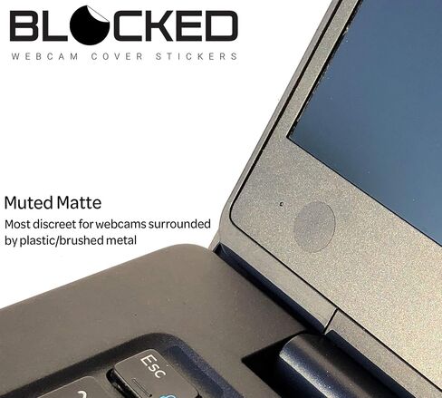 Blocked Webcam/Camera Vinyl Covers | 57 Low-Tack Restickable Webcam Sticker | 3-Sizes | Black 57-Pack Hearts (Muted Matte) in Saudi Arabia