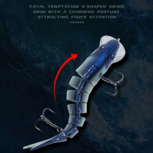 Fishing Lures for Freshwater and Saltwater, Lifelike Swimbait for Bass Trout Crappie Walleye Pike, Slow Sinking Bass Fishing Lure,Family Fishing Gear Plugs,3pcs(13.5cm-23g) in Saudi Arabia