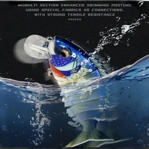 Fishing Lures for Freshwater and Saltwater, Lifelike Swimbait for Bass Trout Crappie Walleye Pike, Slow Sinking Bass Fishing Lure,Family Fishing Gear Plugs,3pcs(13.5cm-23g) in Saudi Arabia