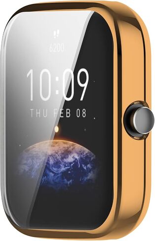 حالة حامي الشاشة متوافقة مع Amazfit Bip 3 Pro Smartwatch Accessories خدش الحماية الكاملة TPU (7Colors) in Kuwait
