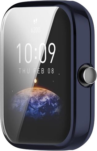 حالة حامي الشاشة متوافقة مع Amazfit Bip 3 Pro Smartwatch Accessories خدش الحماية الكاملة TPU (7Colors) in Kuwait