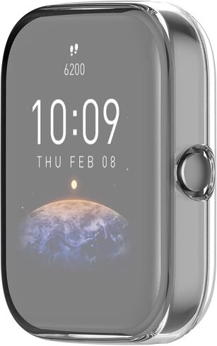 حالة حامي الشاشة متوافقة مع Amazfit Bip 3 Pro Smartwatch Accessories خدش الحماية الكاملة TPU (7Colors) in Kuwait