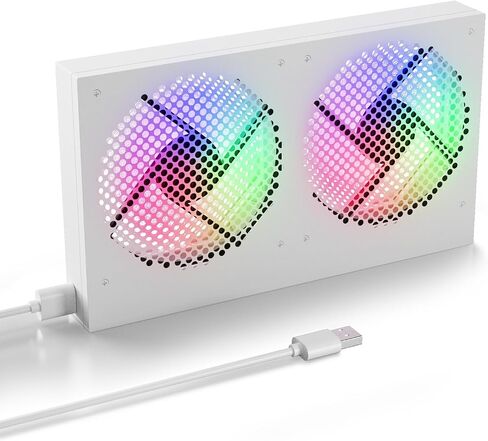 مروحة تبريد الكمبيوتر USB- مروحة تبريد إلكترونيات مع تدفق الهواء العالي لأجهزة التوجيه ، مروحة تبريد PS5 ، مروحة تبريد USB الصغيرة للإلكترونيات 260 مم ، حتى 1900 دورة في الدقيقة in Kuwait