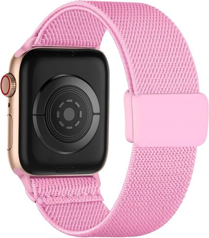 متمسك بالانتقال المتوافق مع Kids Apple Watch Band ، حزام ناعم من النايلون مضفر مع مشبك Snap-On قابل للتعديل لـ IWatch Series 9 8 7 6 5 4 3 2 1 SE in Kuwait