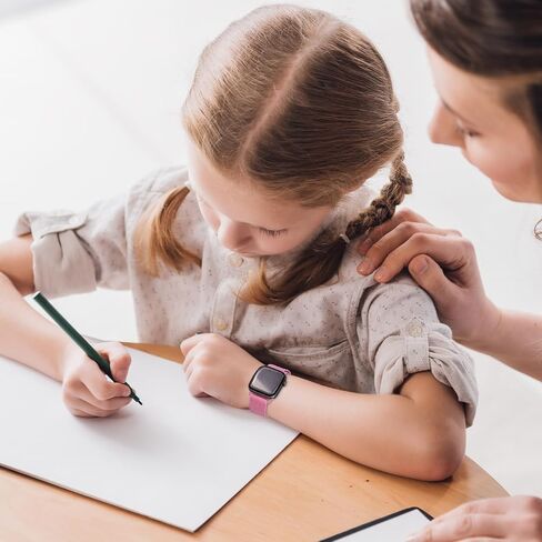 متمسك بالانتقال المتوافق مع Kids Apple Watch Band ، حزام ناعم من النايلون مضفر مع مشبك Snap-On قابل للتعديل لـ IWatch Series 9 8 7 6 5 4 3 2 1 SE in Kuwait