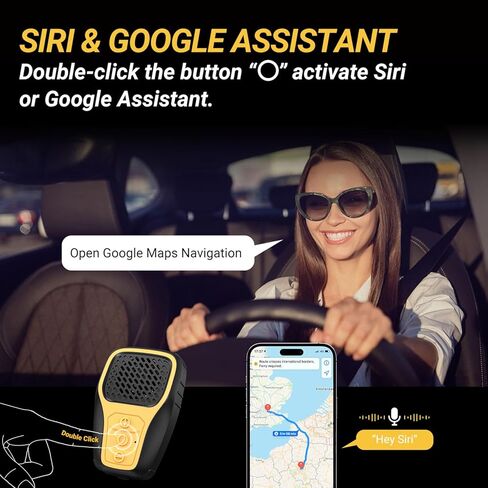 Inwa Wearable Bluetooth Speaker, Clip-on Wireless Portable Speakers, IP67 Waterproof Clip Speaker, Built-in Mic for Hands-Free Music/Calls, Mini Speaker for Work/Home/Outdoor(Yellow) in Kuwait