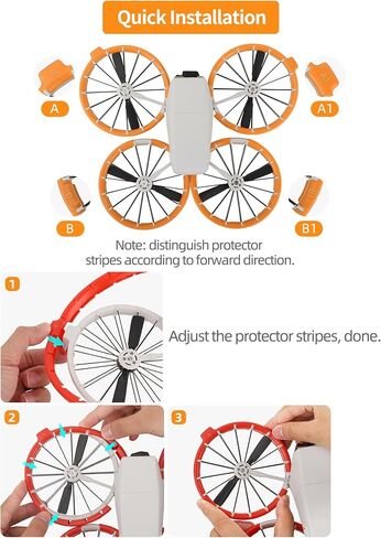 Bumper Guards for DJI Flip Accessories, Propeller Guard Protector Anti-Collision Shockproof Prop Protector for DJI Flip Fly More Combo in Kuwait