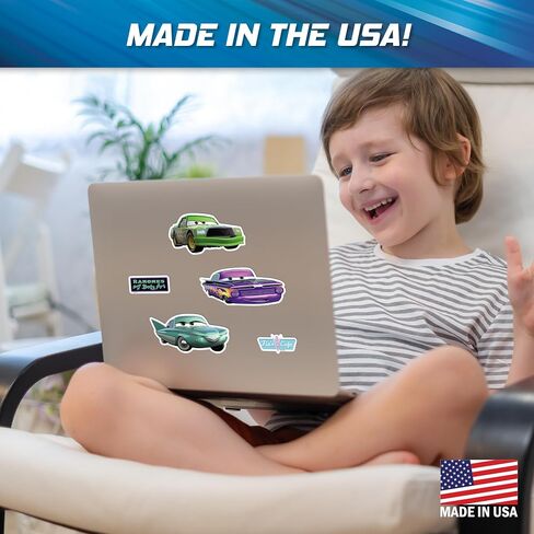 Disney Pixar Cars Decals - Set of 5 Chick Hicks Ramone Flo Vinyl Stickers for Car Laptop Computer Kids Water Bottle Outdoor Waterproof in Kuwait