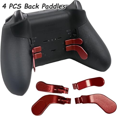 9 In1 Metal Thumbsticks Pressions لـ Xbox Elite Series 2 Core Controller ، مجموعة أجزاء إصلاح المجاذيف الخلفية لمجموعة Core Series 2 مع 4 مقايضات مقايضة ، 4 مجاذيف ، 1-pads قياسية (Silvery) in Kuwait