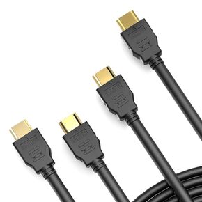 Kado 5ft HDMI Cable 2-Pack, High Speed HDMI 1.4 with Ethernet 1920x1080 FHD 144Hz 100Hz 60Hz HDCP, Male-to-Male 1.5m Genuine Parts Made for Sceptre Monitor, TV, Gaming Console, PC, Laptop, Projector