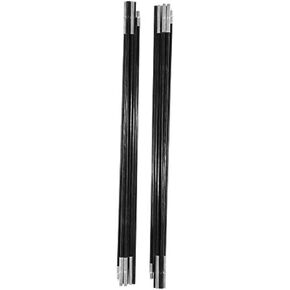 Keenso Tent Poles Replacement, Portable Fiberglass Camping Tent Support Poles Awning Frames Kit, 7 Segments, Black