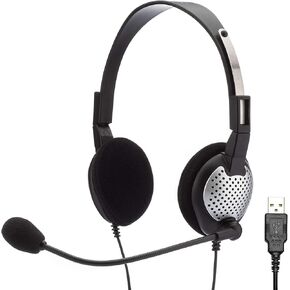 Andrea Communications C1-1022300-50 Model NC-181 VM USB On-Ear Mono (Monaural) Headset NC-181VM USB