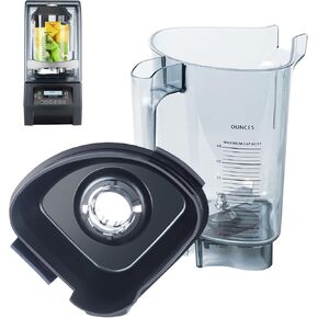 48oz Blender Pitcher Replacement for Vitamix Fits Quiet One VM0100A 15978 16016 36019 VM0145 Commercial BarBoss Advance Drink Machine Touch & Go Blender Container Cup Jar Jug Parts, 3-Yr Warranty