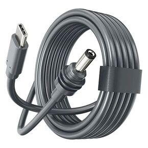 (OEM) كابل لـ Starlink Mini USB-C إلى DC 5M/16.4ft ، كابل تمديد بديل لـ Starlink Standard V3 و Mini 24AWG مقاوم للماء في الهواء الطلق