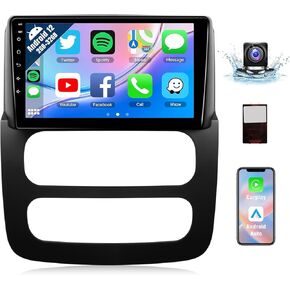 Naifay Android Car Radio for Dodge RAM 1500 2500 3500 2002-2005 with Wireless Carplay & Android Auto, 9inch IPS Touch Screen for Dodge Ram Car Stereo with Bluetooth/GPS/WiFi/SWC/Split Screen/Camera