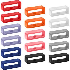 Magic Band Holder ، 16 Pack Silicone Magicband Locks Clips حامل حزام حلقات مشاهدة حزام الشريط استبدال حلقة الإصلاح ل SmartWatch (متعدد الألوان)