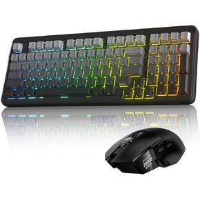 لوحة المفاتيح والماوس اللاسلكية Dareu: A980Promax Wired 8K/Wireless 4K Gaming Mouse & EK98PRO Mechanical Wireless Gaming Keyboard Combo