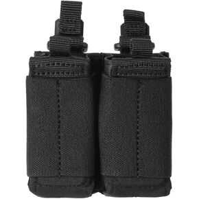 5.11 Tactical Unisex Flex Double Pistol Mag Pouch 2.0, Water Resistant, Style 56669, Black