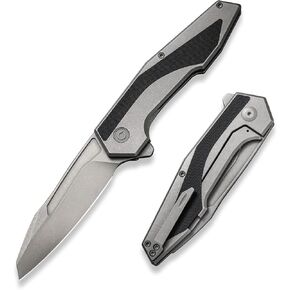 CIVIVI Folding Pocket Knife for EDC, Frame Lock Knife with 3.7" 14C28N Blade, Steel with Burgundy G10 Handle, Gustavo T. Cecchini Hypersonic Flipper Knife for Men Gift Collection C22011-3
