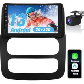Car Radio Stereo for Dodge RAM 1500 2500 2002 2003 2004 2005 Android 13 Head Unit 9 inch Touch Screen Wireless CarPlay Android Auto