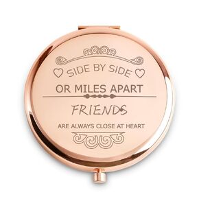 Friendship Gifts for Women, Sentimental Mothers Day Graduation Gifts for Her, Inspirational Compact Mirror, Personalized Birthday Gifts for Best Friends Female, Bestie Coworker
