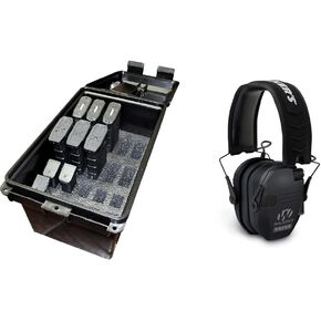 MTM Tactical Mag Can Multi Mag for 223/5.56 Magazines and 9mm to 45 ACP Magazine Storage TMCLE,Black