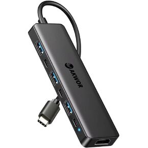 USB C Hub HDMI Adapter, 7-in-1 USB C Hub with HDMI 4K, PD100W, Docking Station for MacBook Air/Pro/Mac/Dell/Acer/HP/ASUS/Steam Deck/Rog Ally More