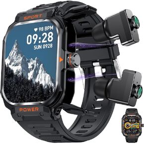 Smart watch1.43-inch high-definition AMOLED color screen , men's and women's smartwatches (answer/make phone calls), fitness tracker with over 100 exercise modes, heart rate/sleep monitor, pedometer