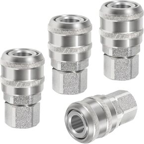 775 1/4" FNPT A Style Coupler, Push Type Coupler -4 Pack
