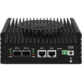 جدار الحماية mini pc 2x10g sfp+ منافذ ، Intel Alder Lake I3-N305 (8c/8t ، حتى 3.8 جيجا هرتز) 2x i226-v 2.5gbe mini mini router sof