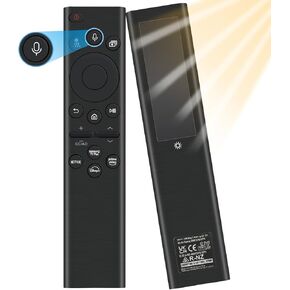 for Samsung TV Remote Replacement with Solar Charging and Voice Control, for 2021-2024 Samsung Remote Control for Smart TV Frame Crystal QLED QLED 4K 8K TVs. 1-Year Warranty.