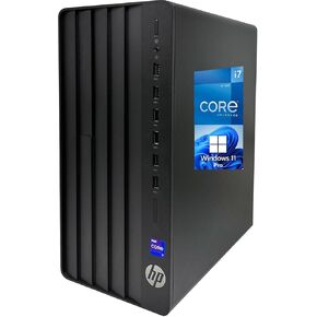HP 290 G9 Pro Tower Desktop, Intel Core i7-12700K, 32GB RAM, 1TB NVMe SSD, USB C, HDMI, VGA, Built in Wi-Fi, Bluetooth, Windows 11 Pro, Black Computer