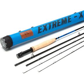 MaxCatch Extreme-X Fly Fixing Rod مع قسم إضافي ، عمل سريع ، أنبوب حمل