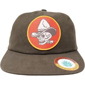 Sendero Provisions Co. Murrieta Adjustable Strapback Hat with Woven Label Patch (Brown) - One Size